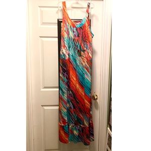 Fashion Bug Colorful Maxi Dress